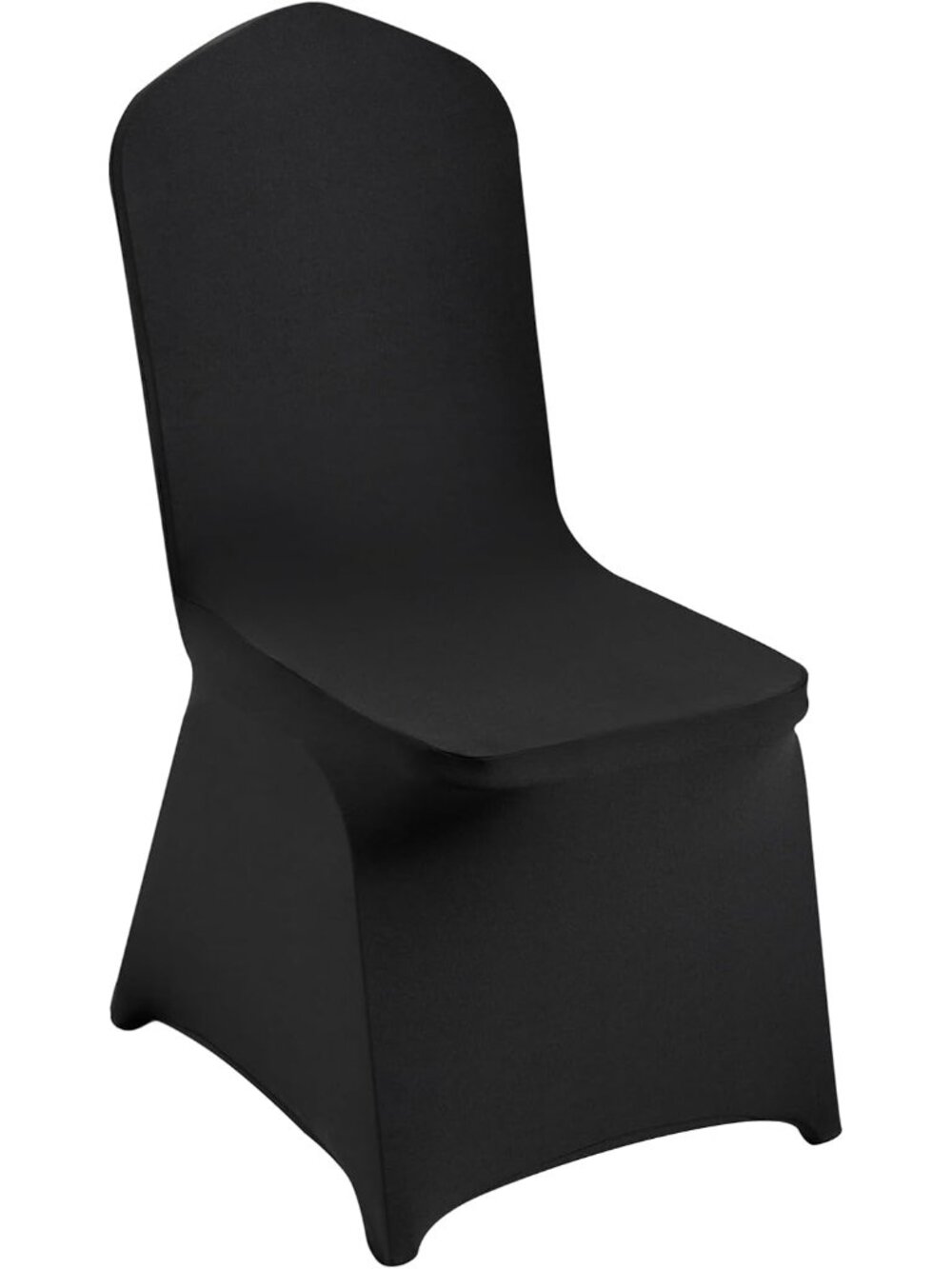 50 Pcs Flat-Front Chair Covers Polyester Spandex Stretch Slipcovers for Wedding